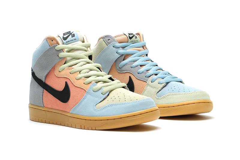 Nike SB Dunk High Pro "Easter Spectrum" Release Information Closer Look First Announcement Skateboarding Kicks Global Drop Footwear Colorful QS Suede Limited Edition