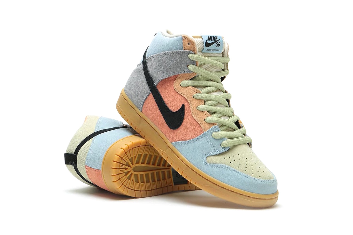 Nike SB Dunk High Pro "Easter Spectrum" Release Information Closer Look First Announcement Skateboarding Kicks Global Drop Footwear Colorful QS Suede Limited Edition