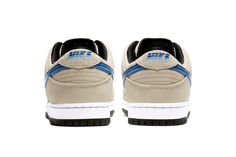 nike sb dunk low light cream deep royal blue