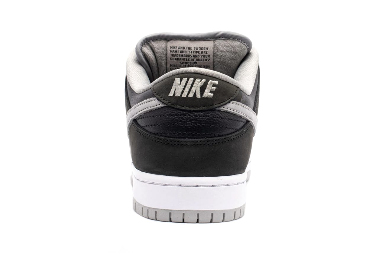 nike sb dunk low pro shoes black medium grey white