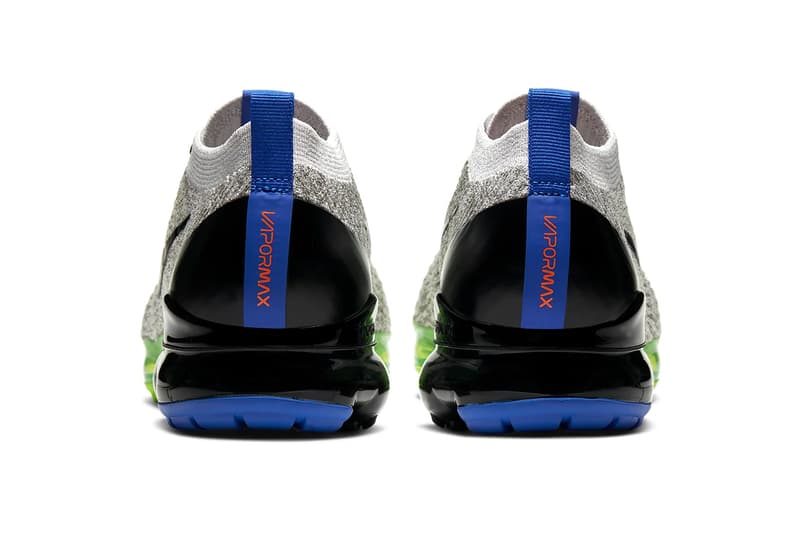 Nike Air Vapormax Flyknit 3 Vast Grey Black Dark Stucco Volt glossy sneakers shoes footwear runners mens kicks swoosh beaverton trainers fall winter 2020 collection AJ6900 010 sprite colors