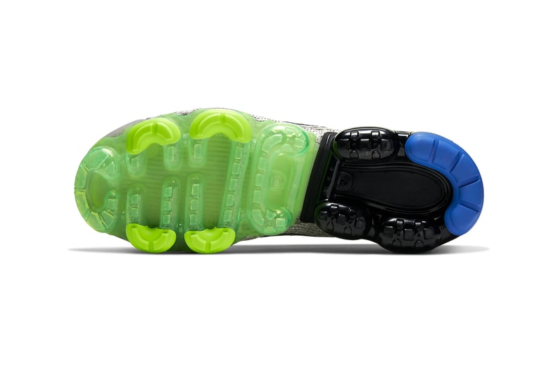 Nike Air Vapormax Flyknit 3 Vast Grey Black Dark Stucco Volt glossy sneakers shoes footwear runners mens kicks swoosh beaverton trainers fall winter 2020 collection AJ6900 010 sprite colors