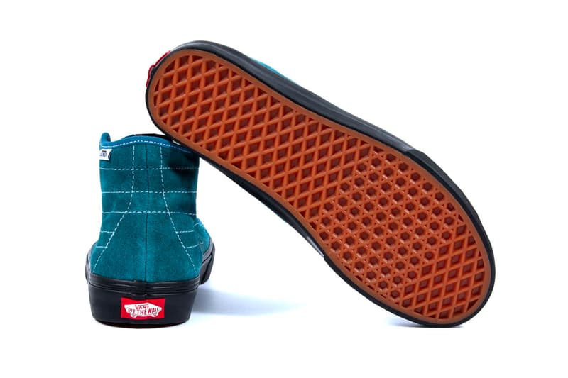 NOAH Vans Sk8 Hi Decon Petrol tobacco hi top sneakers runner skateboard shoes skate kicks footwear runners trainers suede leather Brendon Babenzien waffle sole exclusive