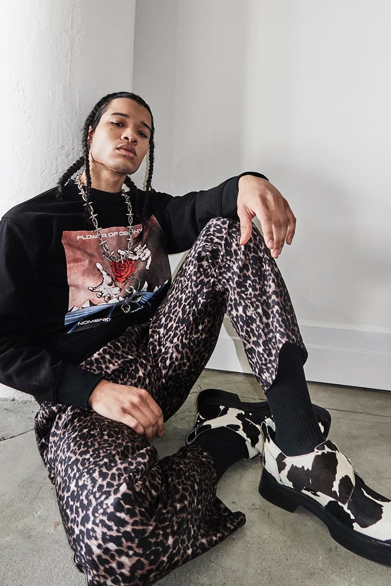 NOMENKLATURA STUDIO Fall Winter 2020 Collection Lookbook Alexandre Plokhov Salvador Dali pet ocelot Babou