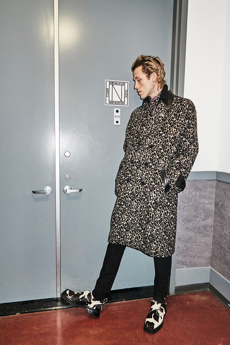 NOMENKLATURA STUDIO Fall Winter 2020 Collection Lookbook Alexandre Plokhov Salvador Dali pet ocelot Babou