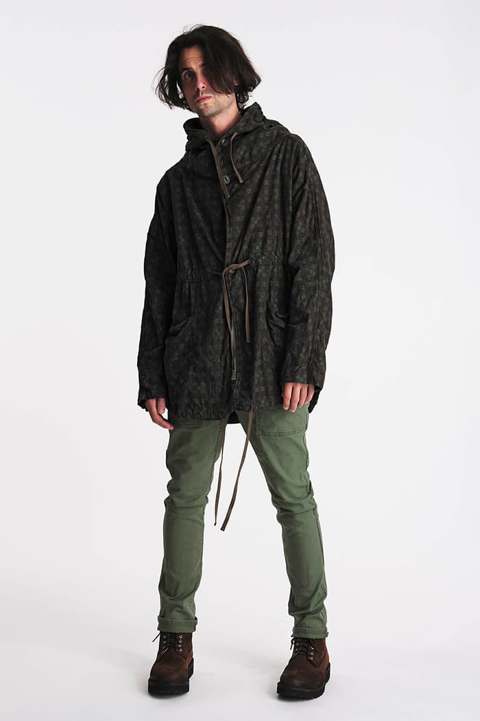 nonnative Spring Summer 2020 Lookbook gore tex technical mininmal monochromatic Japanese designer dessert boots checkers parka liner jacket coat collection blazer button up