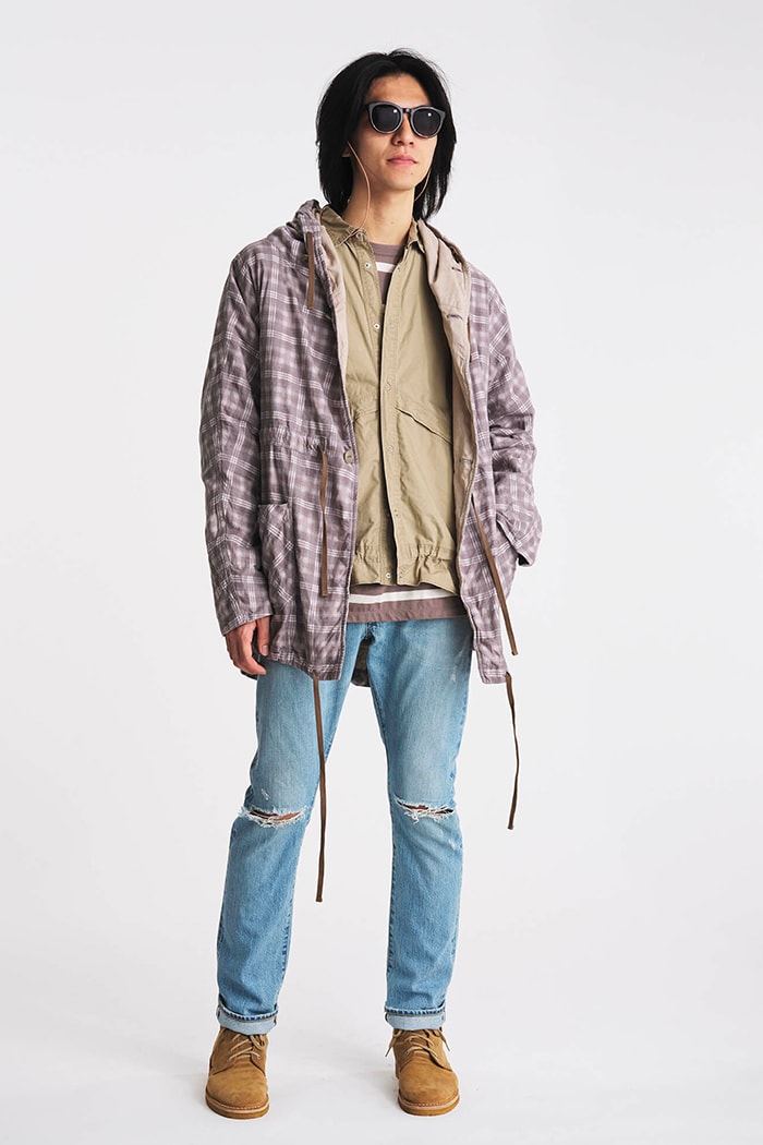 nonnative Spring Summer 2020 Lookbook gore tex technical mininmal monochromatic Japanese designer dessert boots checkers parka liner jacket coat collection blazer button up
