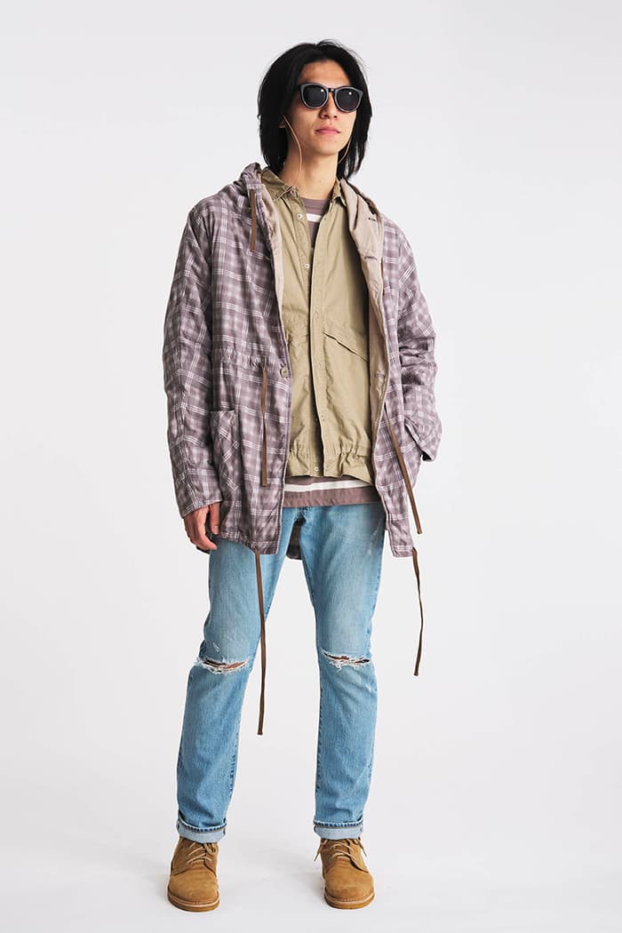 nonnative Spring Summer 2020 Lookbook gore tex technical mininmal monochromatic Japanese designer dessert boots checkers parka liner jacket coat collection blazer button up