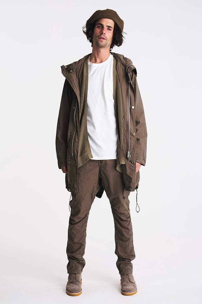 nonnative Spring Summer 2020 Lookbook gore tex technical mininmal monochromatic Japanese designer dessert boots checkers parka liner jacket coat collection blazer button up