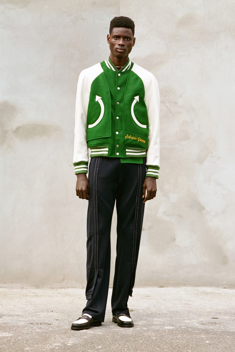 NOUNION Fall/Winter 2020 Collection Three Lookbook Coats Jackets Sweatshirts Pants Shirts Long Sleeves Corduroy Leather Asymmetrical Deconstructed Black White Red Green Blue 