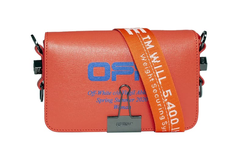 off white red bag