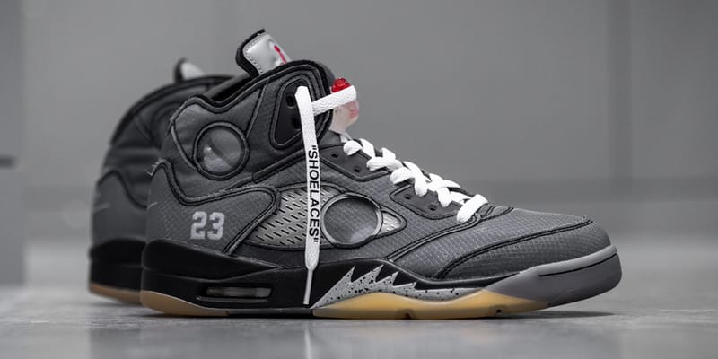 off white jordan 5 shoe laces