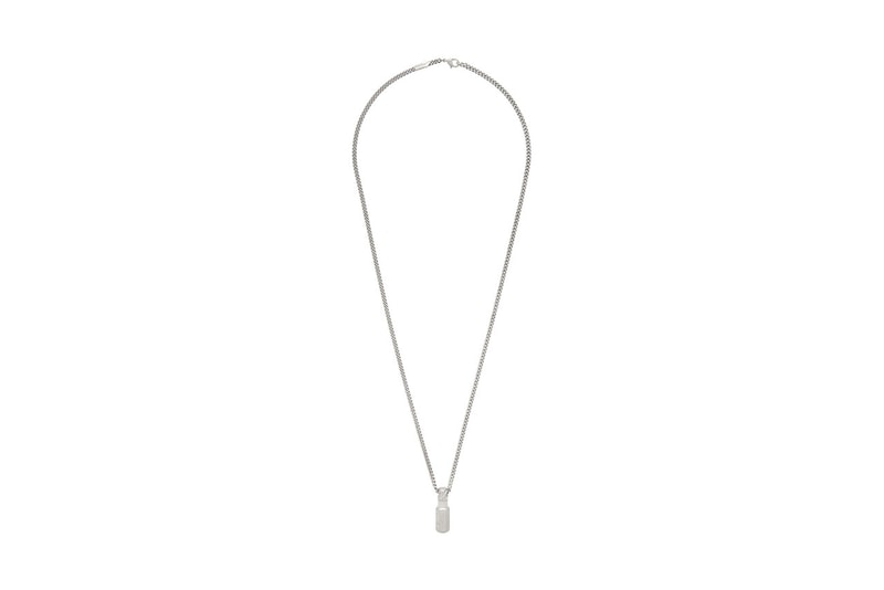 Off-White™ Silver Hexnut Nameplate Jewelry Release Information SSENSE Virgil Abloh Designer Cop Streetwear Bracelet Pendant Necklace Cuff Chains Links 