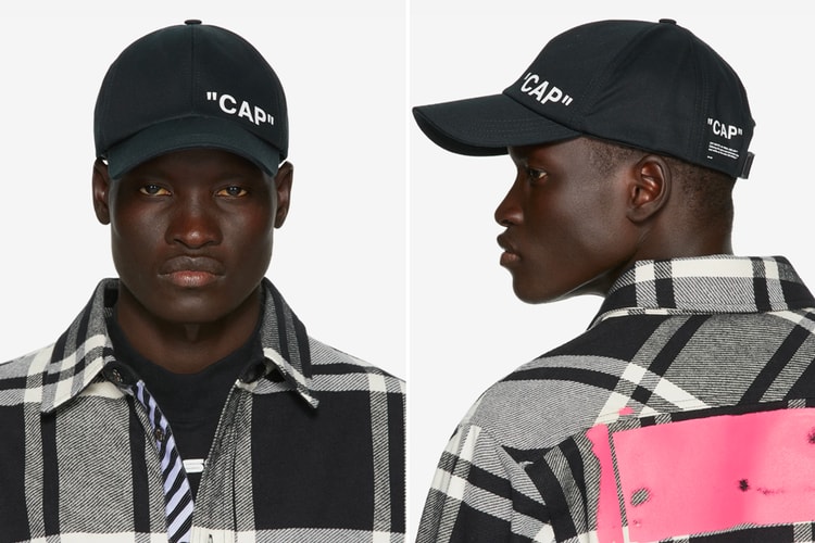 Off-White™ Releases "CAP" Quote Baseball Cap