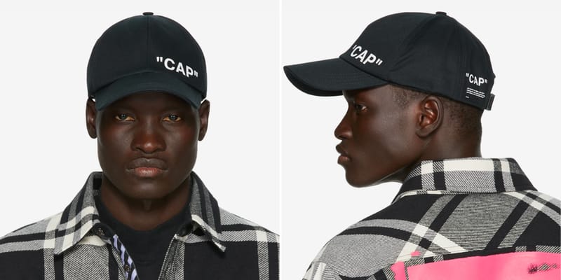 off white quote cap