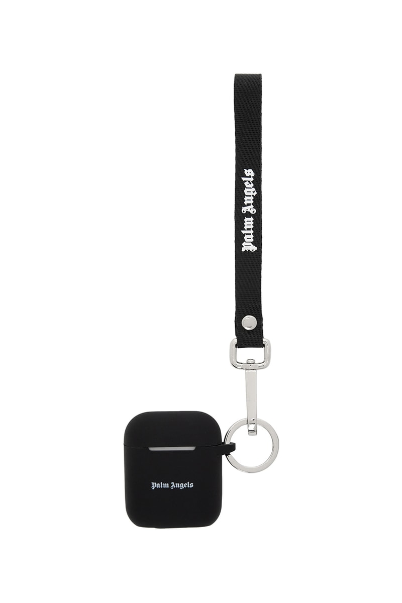 Palm Angels AirPods Case Keychain "Purple Logo" "Black Logo" "White Logo" Release Information Cop Tech Accessories Apple Fashion SSENSE Earphones Cases Drop