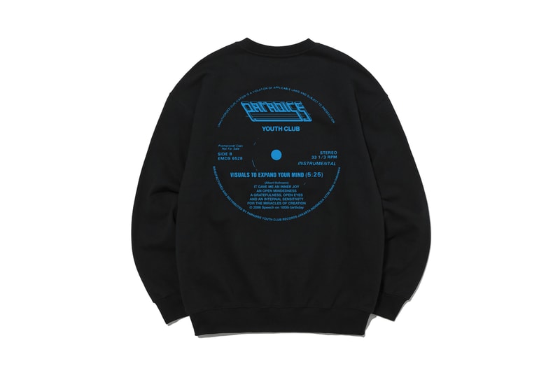 Paradise Youth Club ESTNATION Exclusive Drop Crewnecks Hoodies Black White Gray Red Blue 