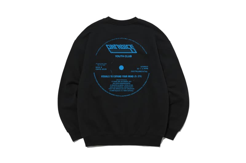 Paradise Youth Club ESTNATION Exclusive Drop Crewnecks Hoodies Black White Gray Red Blue