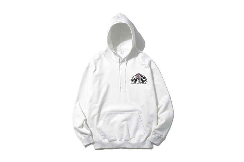 Paradise Youth Club ESTNATION Exclusive Drop Crewnecks Hoodies Black White Gray Red Blue