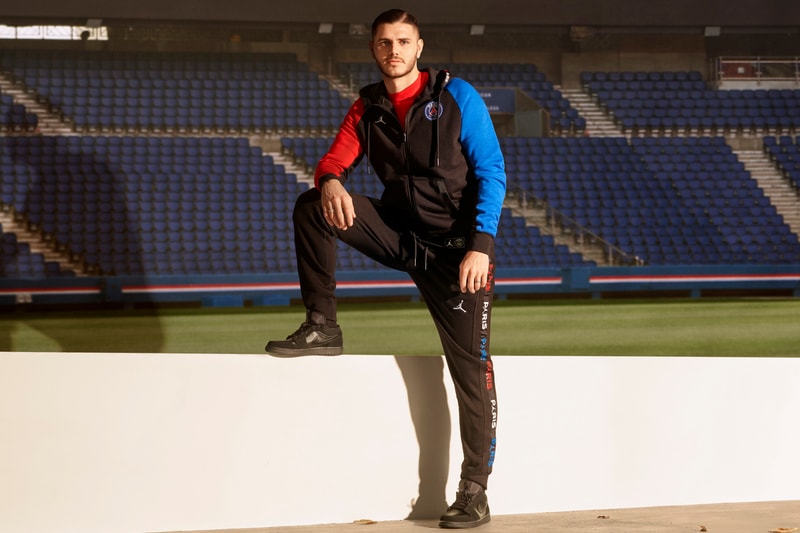 Paris Saint-Germain x Jordan Brand SS20 Capsule full looks collection psg football soccer collaborations red white blue football shoes sneakers nike