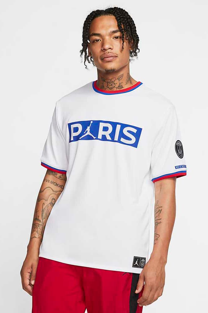 Paris Saint-Germain x Jordan Brand SS20 Capsule full looks collection psg football soccer collaborations red white blue football shoes sneakers nike