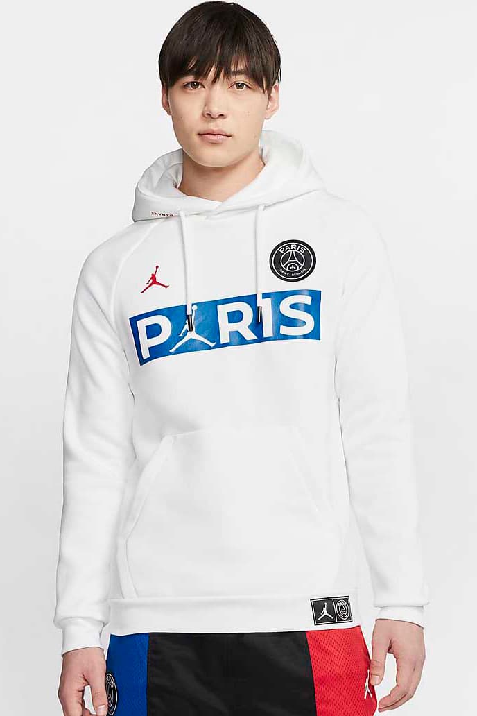 Paris Saint-Germain x Jordan Brand SS20 Capsule full looks collection psg football soccer collaborations red white blue football shoes sneakers nike