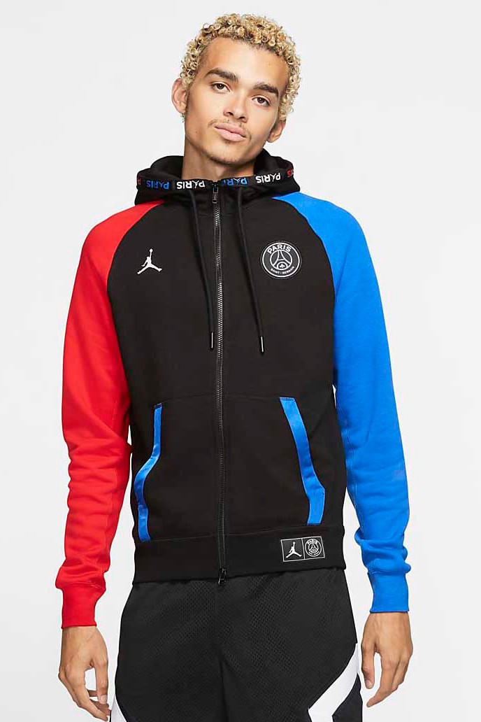 Paris Saint-Germain x Jordan Brand SS20 Capsule full looks collection psg football soccer collaborations red white blue football shoes sneakers nike