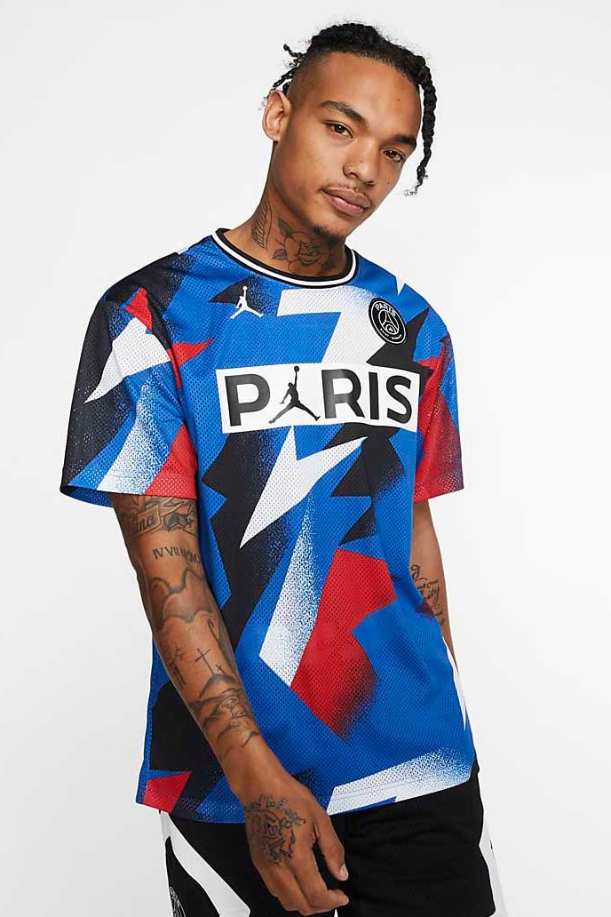 Paris Saint-Germain x Jordan Brand SS20 Capsule full looks collection psg football soccer collaborations red white blue football shoes sneakers nike