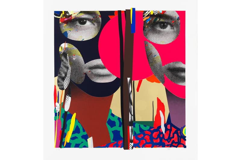 Paul Insect 'Together Alone' Print Avant Arte Face Portraiture Masked Gold Silver Color Screenprint Somerset Tub Satin Somerset Satin Enhanced 330gsm Heritage Book 315gsm Paper