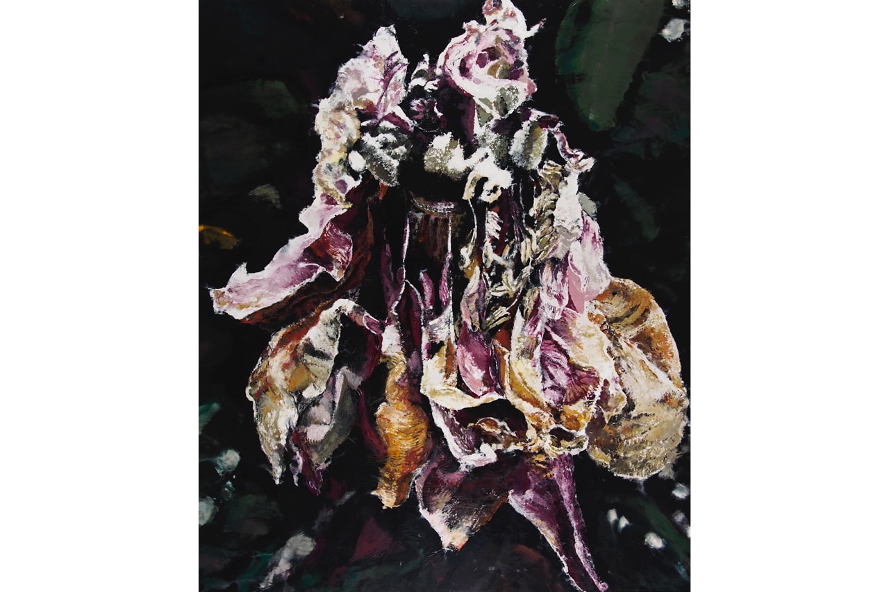 Philippe Cognée "Carne Dei Fiori" Exhibition Galerie Templon Flowers Wax Paintings Encaustic 