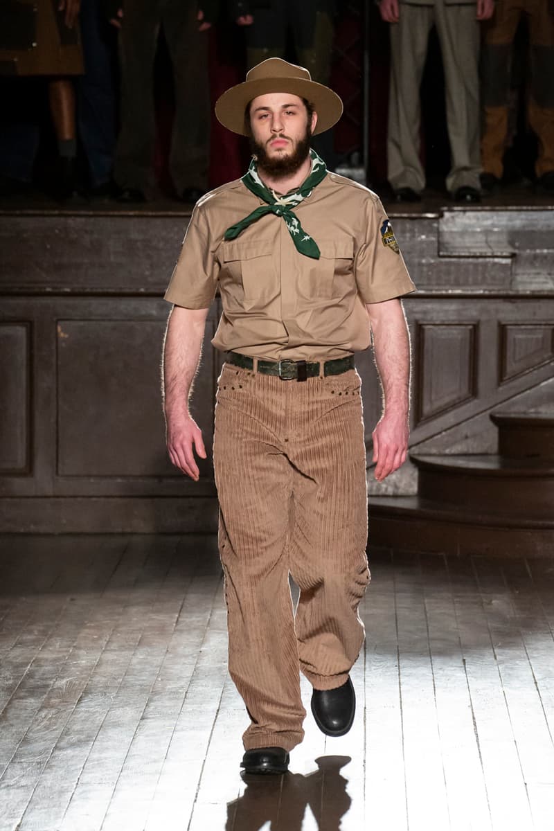 PHIPPS Fall/Winter 2020 Collection Smokey Bear Paris Fashion Week Runway Show Smocked Shirts Fleece Crewnecks Jackets Denim Blazers Trousers Hoodies Knitwear Plaid