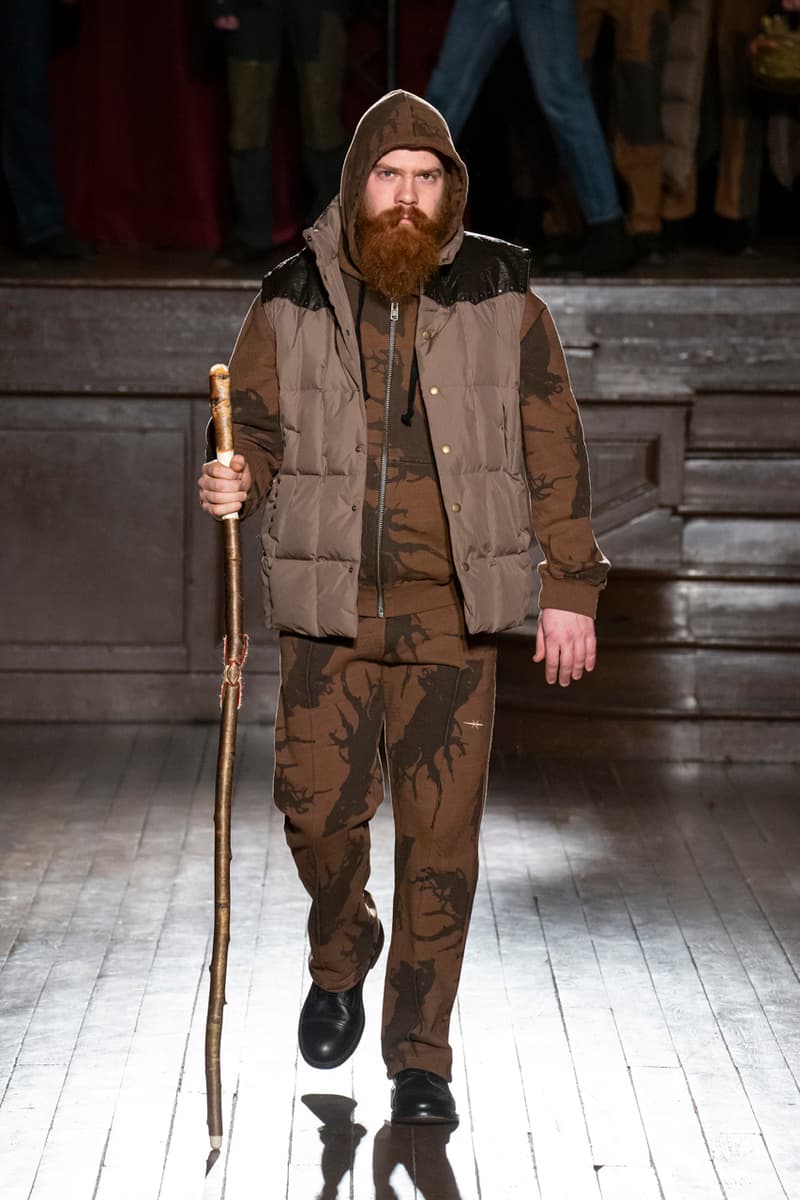 PHIPPS Fall/Winter 2020 Collection Smokey Bear Paris Fashion Week Runway Show Smocked Shirts Fleece Crewnecks Jackets Denim Blazers Trousers Hoodies Knitwear Plaid