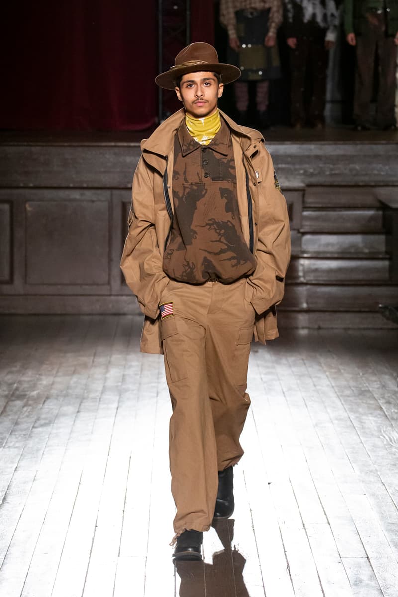 PHIPPS Fall/Winter 2020 Collection Smokey Bear Paris Fashion Week Runway Show Smocked Shirts Fleece Crewnecks Jackets Denim Blazers Trousers Hoodies Knitwear Plaid