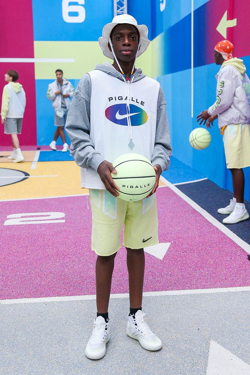 Pigalle Paris Fashion Week Men's Fall/Winter 2020 Collection Runway Presentation Collection Nike Court Borough High Collaboration Footwear Stéphane Ashpool Looks Report