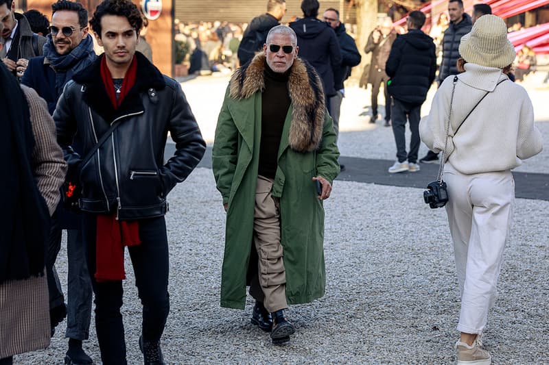 Pitti Uomo 97 Street Style Shots Fashion Week Images Designer Goods Italian Clothing Menswear Shows bottega veneta nike air force 1 G-Dragon peaceminusone calvin klein 205w39nyc boots prada burberry louis vuitton jil sander 