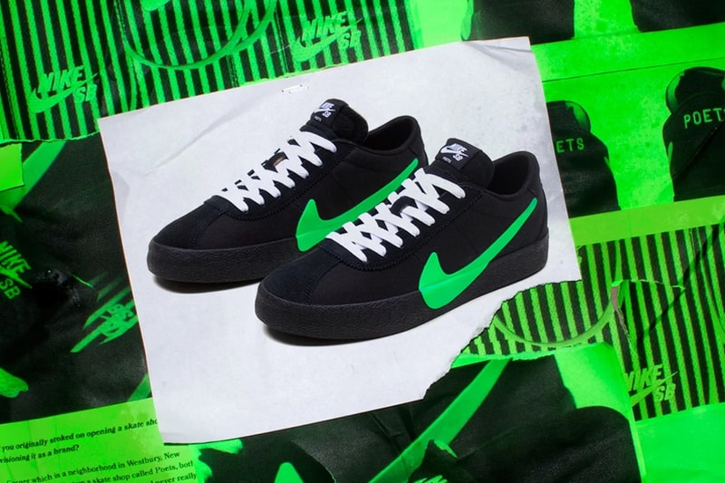 poets nike sb bruin Gino Iannucci black white neon green cu3211 001 