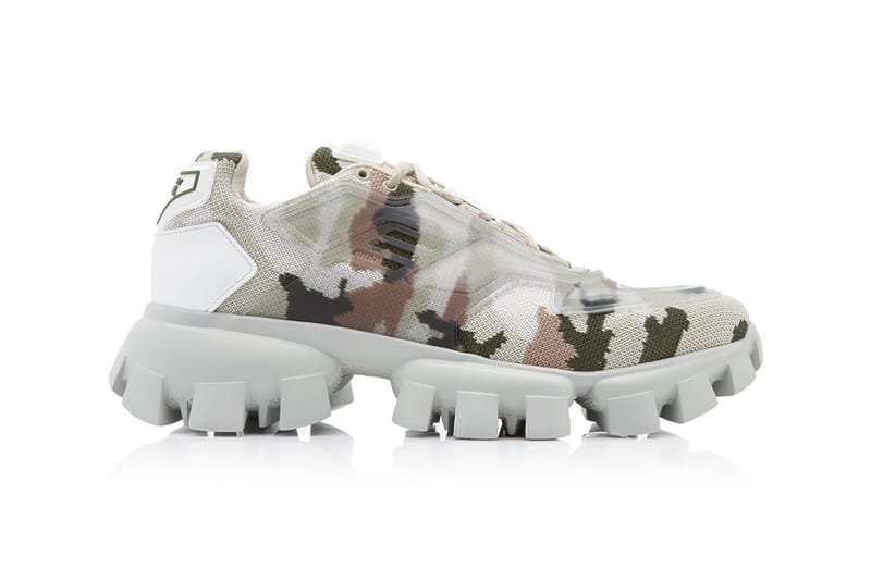 Prada Drops Camo-Wrapped Sneaker With Transparent Panel Detail