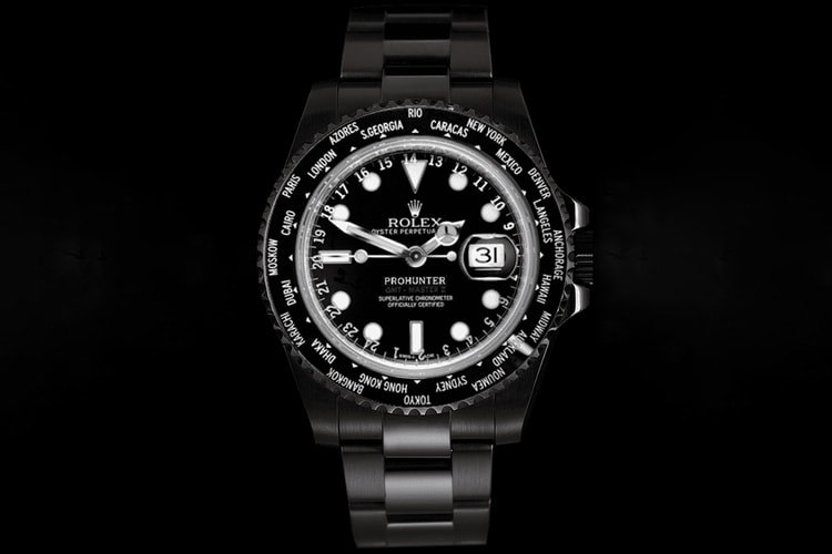 Pro Hunter Crafts a Blacked-Out Stealth Rolex World Time Watch