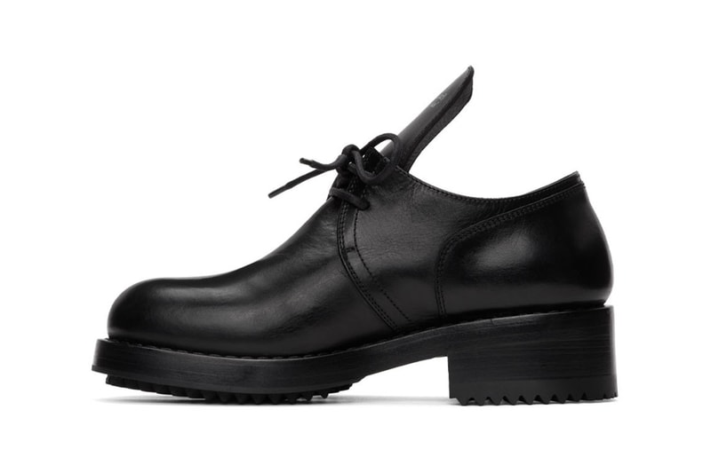 Raf Simons Black Laced Up Low Derby Shoe "Monogram 1955" "JBJ Fourier (Chaleur)" "Tiny Golden Books" "To Be Close" Remote Control 'Events in Dense Fog' Kilimanjaro