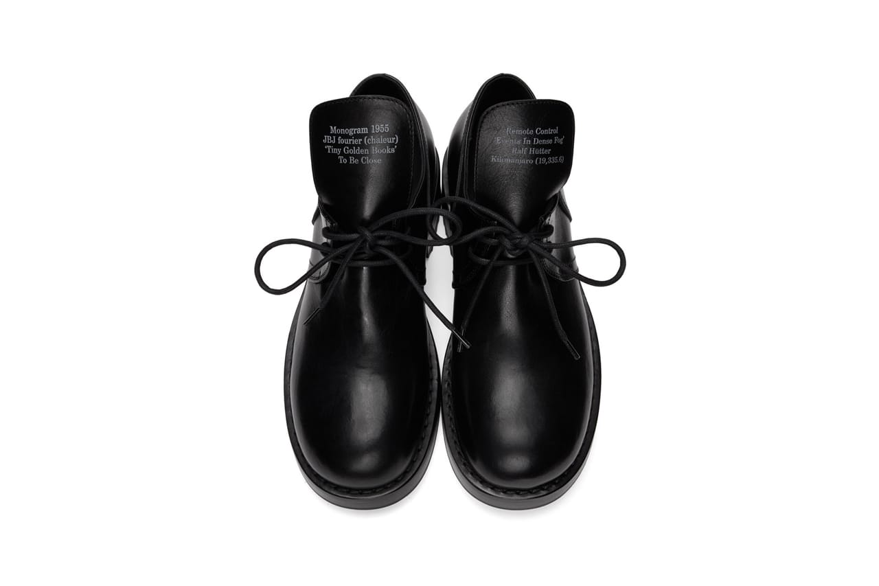 Raf Simons Black Laced Up Low Derby 
