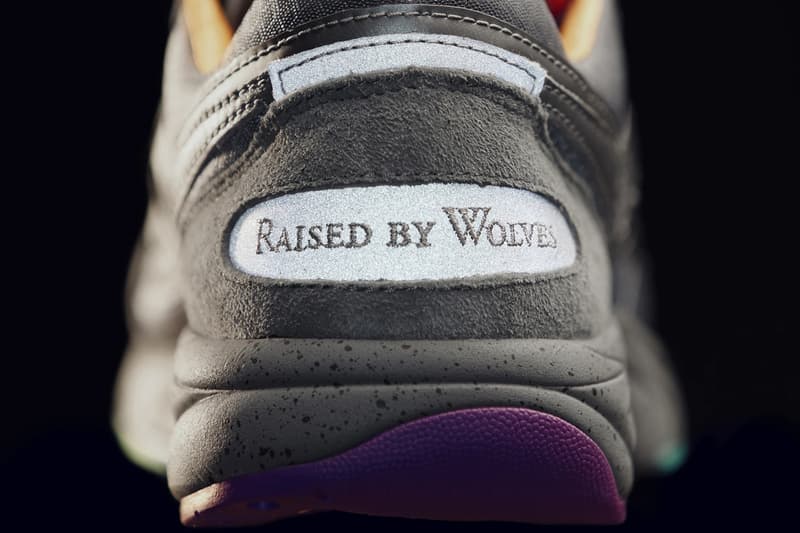 raised by wolves saucony aya asphalt jungle stash pocket chad muska grey purple orange red green release date info photos price