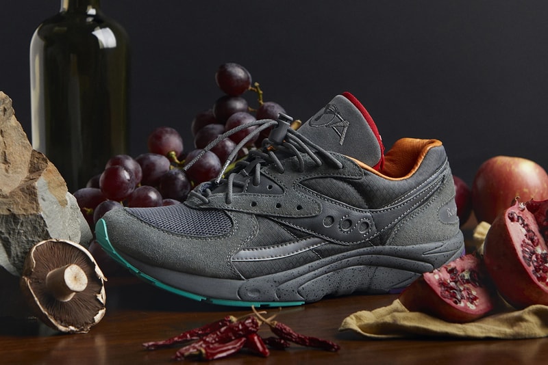 raised by wolves saucony aya asphalt jungle stash pocket chad muska grey purple orange red green release date info photos price