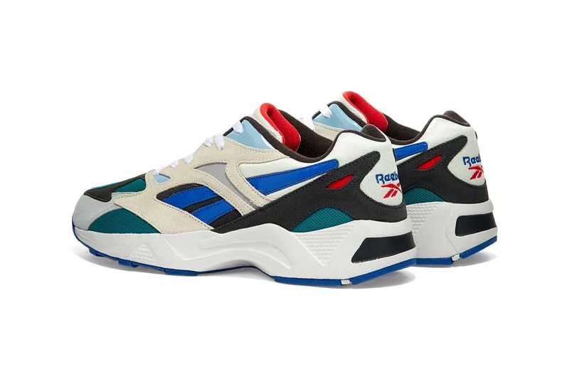 Reebok Aztrek 96 Chalk Seaport Teal ef356 sneakers shoes footwear runners trainers kicks 1990s blue eva midsole Hexalite cushioning support chunky spring summer 2020 blue