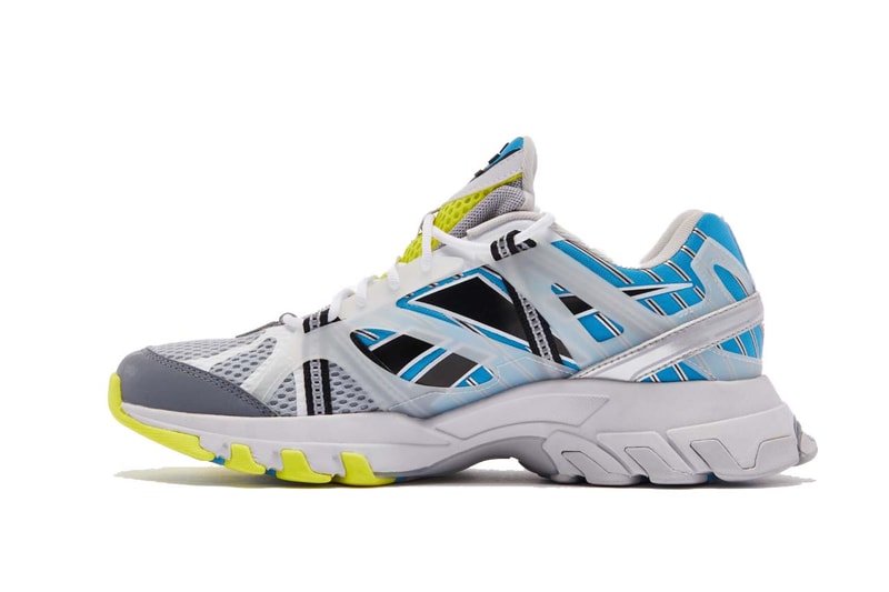reebok dmx trail shadow premiere pack launch kicks running shoes red black green yellow blue white net a porter luisaviaroma 2000s aughts