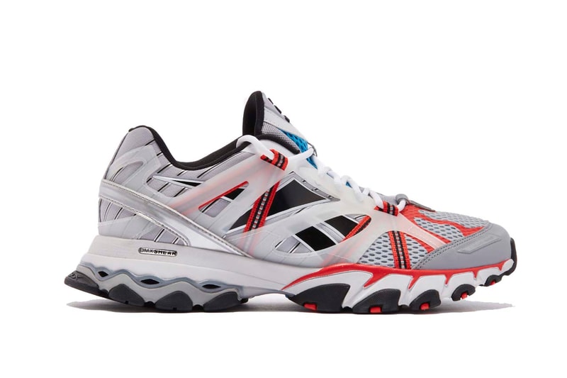 reebok dmx trail shadow premiere pack launch kicks running shoes red black green yellow blue white net a porter luisaviaroma 2000s aughts
