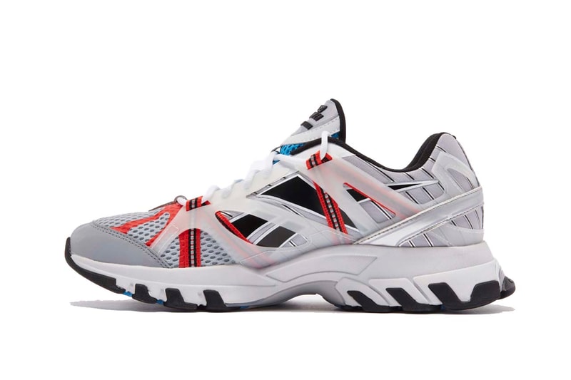 reebok dmx trail shadow premiere pack launch kicks running shoes red black green yellow blue white net a porter luisaviaroma 2000s aughts