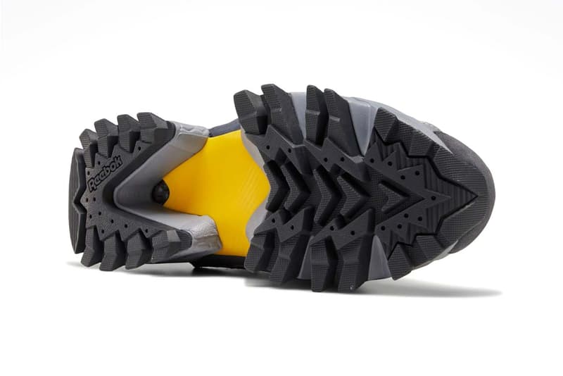 reebok instapump fury trail shroud nylon wrap cover suede upper release black true grey modern beige toxic yellow
