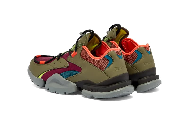 reebok run r 96 tr olive orange lime ef8639 release date info photos price