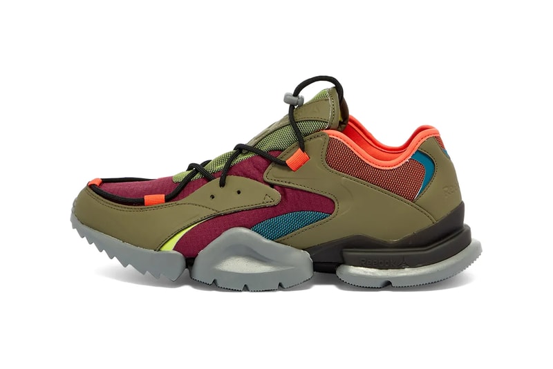 reebok run r 96 tr olive orange lime ef8639 release date info photos price