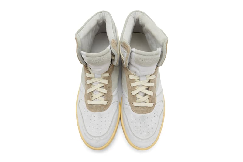 RHUDE Retro Bball Hi Sneakers White Green Grey Release Info Buy Price rhuigi villasenor